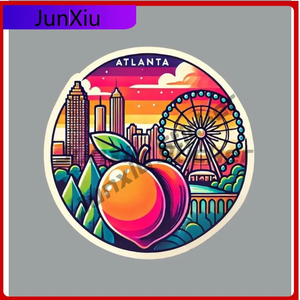 

Atlanta Georgia Sticker Exterior Accessories Funny Rv Stickers For Helmet Motorcycle Fridge Bumper Truck Laptop Decoration Funny