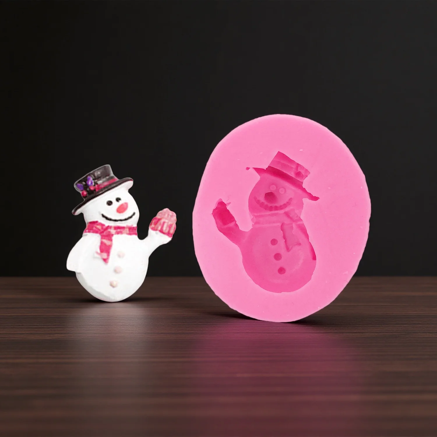 

Рождественская серия, мини-снеговик, помадка, шоколад, сахарная глина, сделай сам, силиконовая форма для торта, ювелирные изделия из смолы