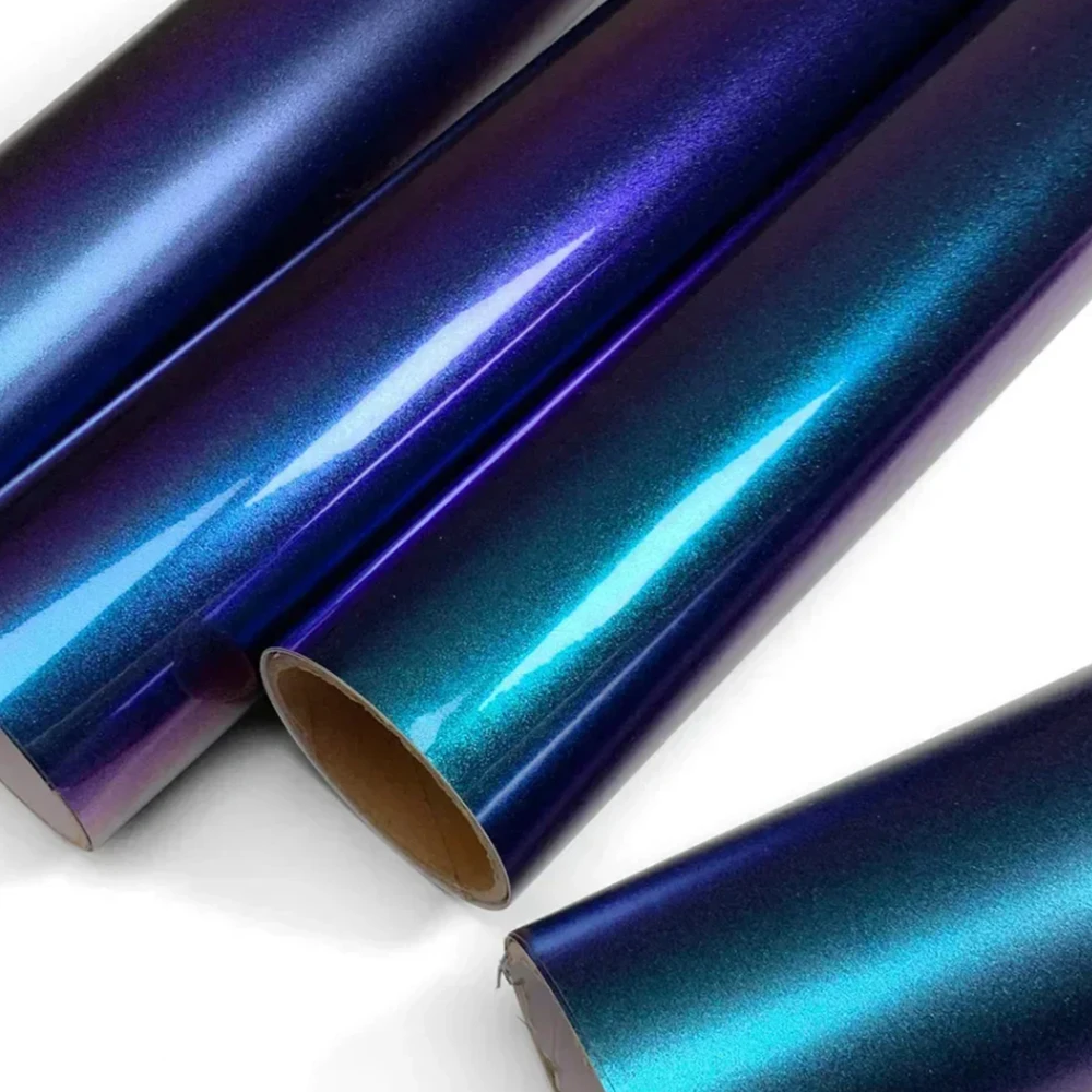 

PET-Gloss Matte metallic chameleon Purple to Blue Vinyl Wrap Film Car Interior Styling Motorcycle Stickers DIY With Air Release