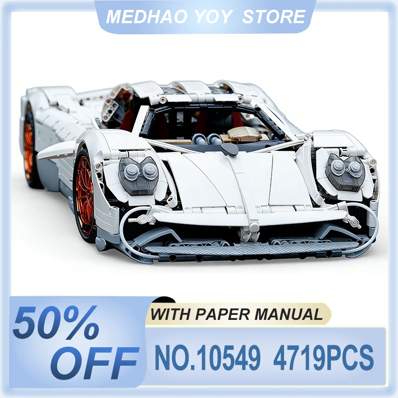

Limited Edition Supercar 1:8 Racing Car Building Block MOC 10549 Speed Sport Vehicle Model Kit DIY Toy Boy Adults Christmas Gift