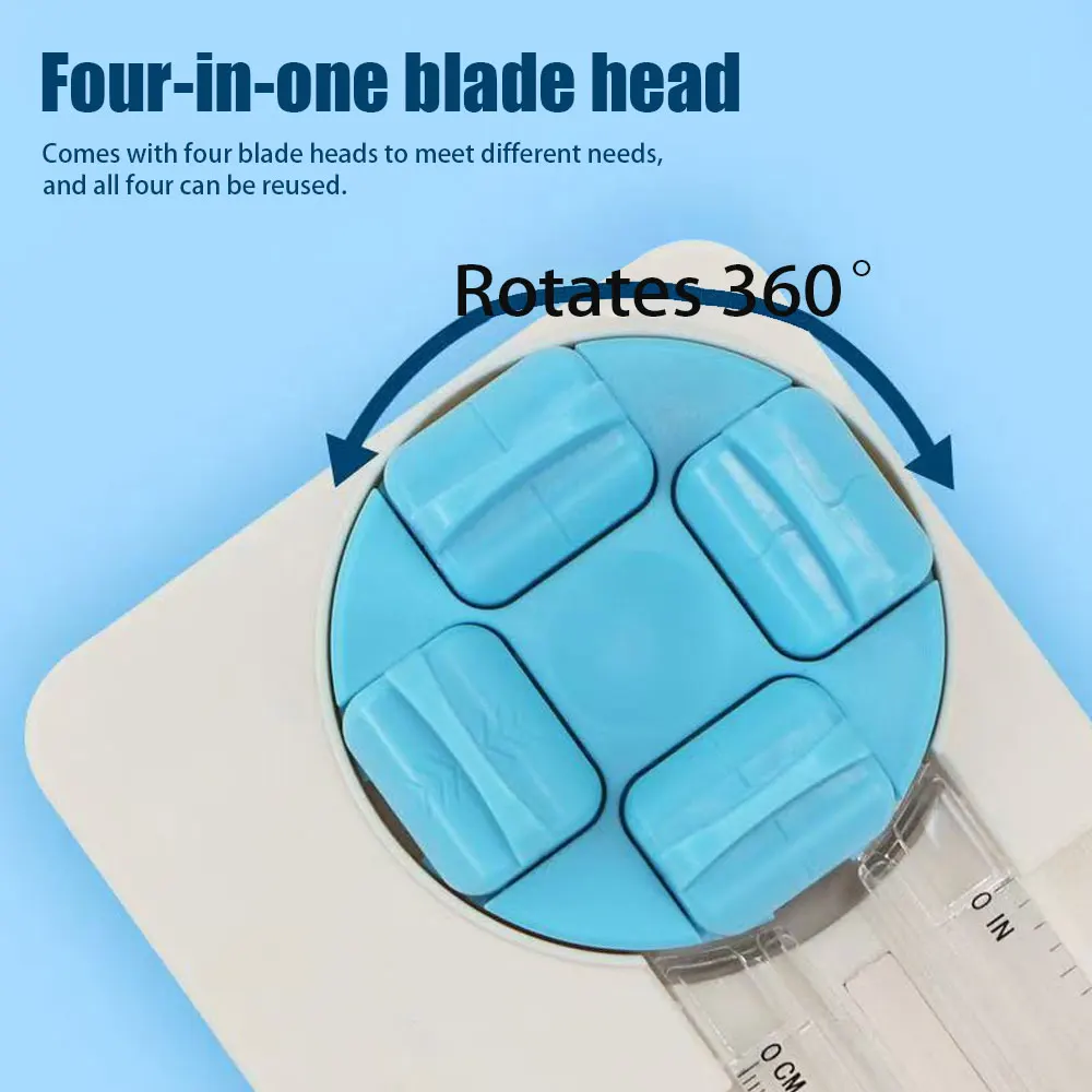 أداة تشذيب الورق 4 في 1 لقطع الورق للطلاب أداة قص الحواف الورقية للقطع الدقيق لـ