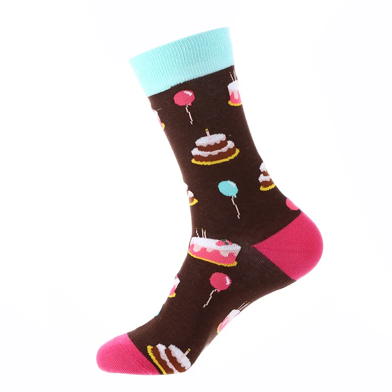 Chaussettes colorées pour femmes, animal mignon, vache, girafe, bas de discussion, fleur de dessin animé, irritation, bonbons créatifs, chaussettes drôles, mode