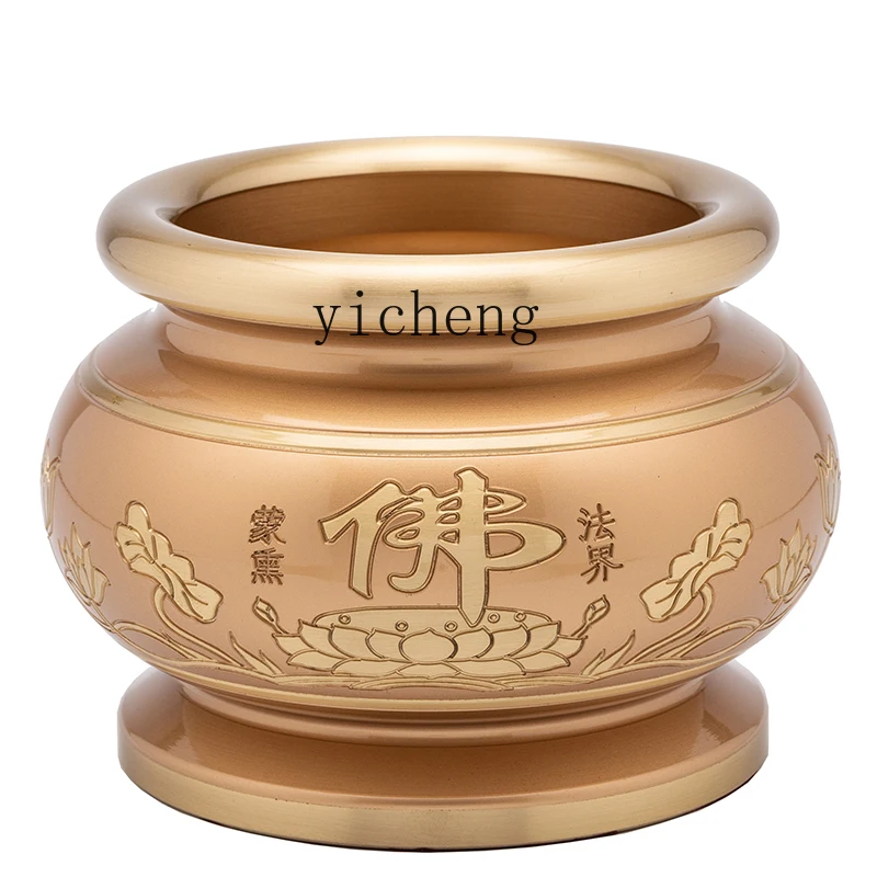 Tqh Incense Burner for Buddha Worship plus Size Buddha Front Enshrine God of Wealth Sandalwood Stove Household Incense