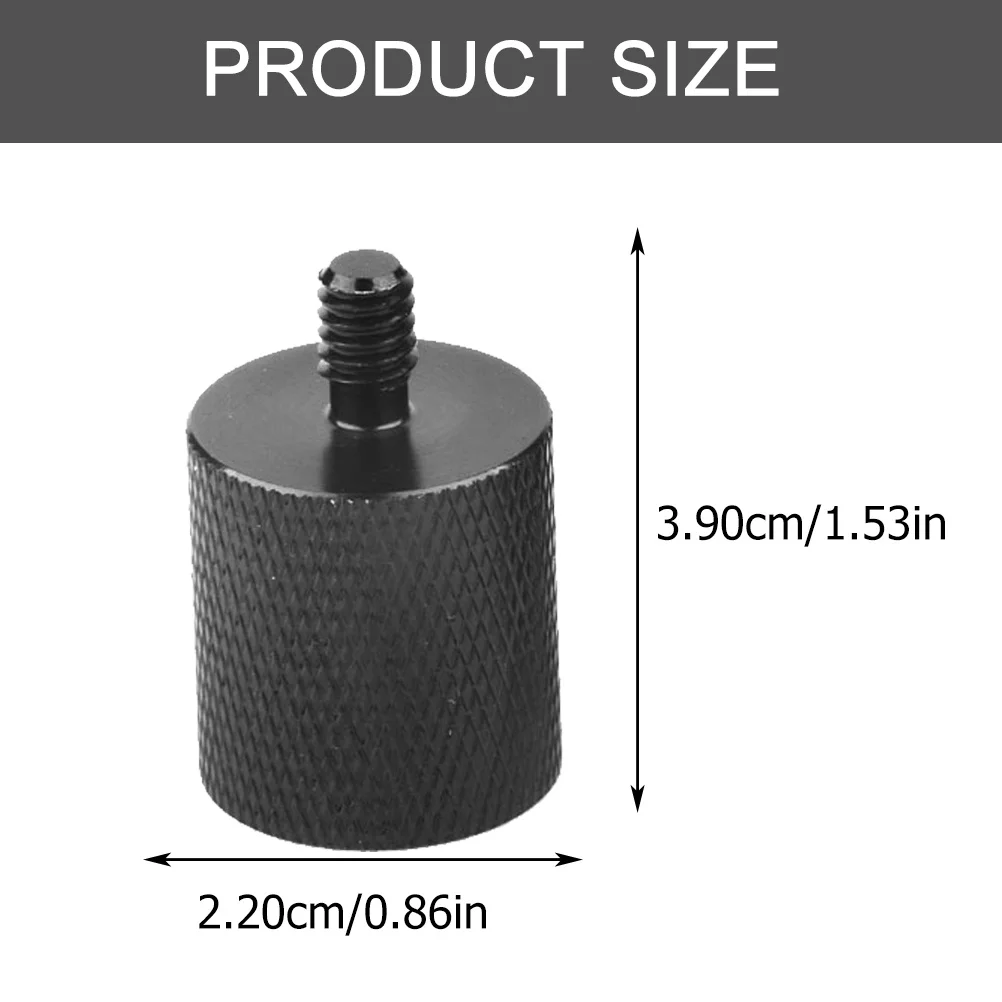 2pcs 5/8" To 1/4" Microphone Rack Screws Metal Mic Stand Adapter Tripod Screw For Camera Monopod Quick Release Plate Aluminum