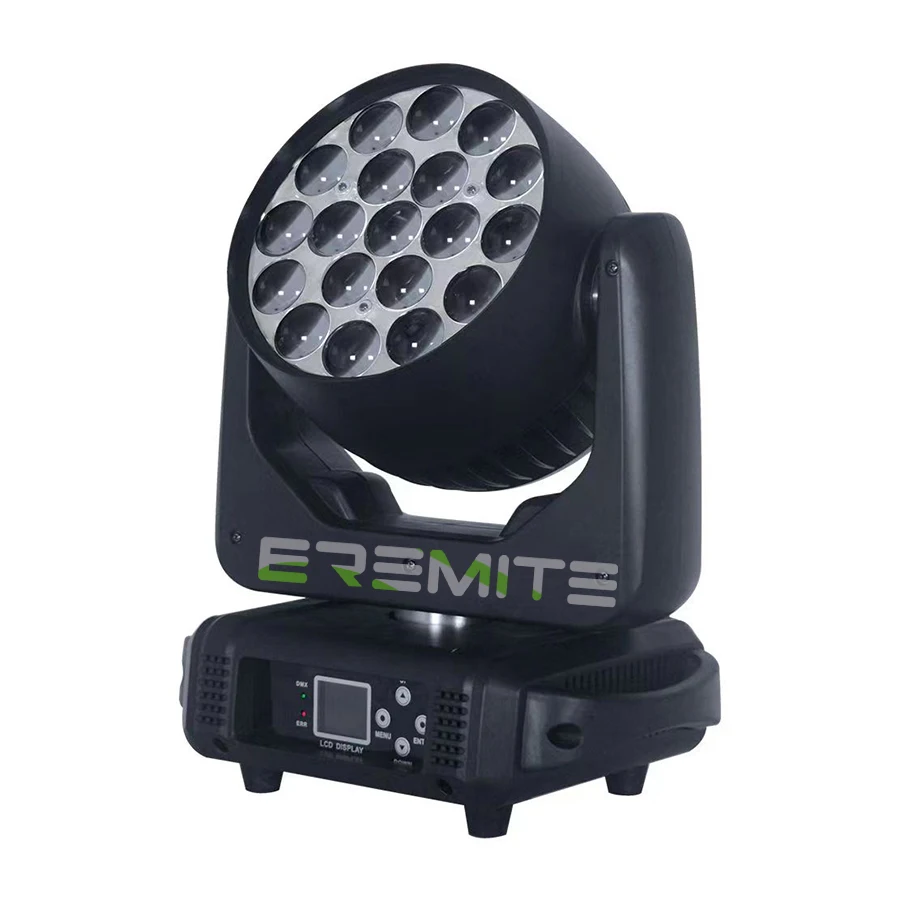 Imagem -03 - Led Moving Head Zoom Light com Flycase Lyre Wash Rgbw Beam Effect Perfeito para Palco tv Theater Tax 10 Pcs 19x15w