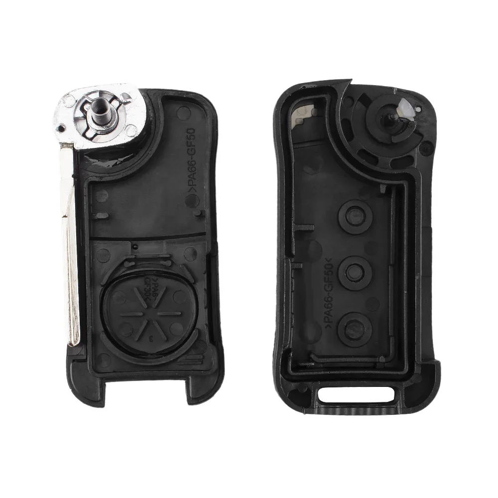 KEYYOU Shell Remote Flip Folding Car Key Case Fob 2/3 Buttons For Porsche Cayenne GTS 2004 2005 2006 2007 2008 2009 2010 2011