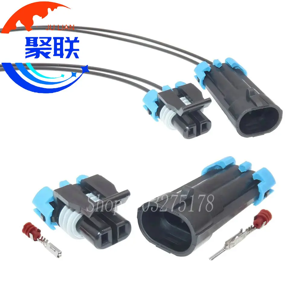 1 Set 2Pin 12162000 12052641 12052634 Car Temperature Sensor Plug Auto Wire Cable Waterproof SocketCruze New Regal