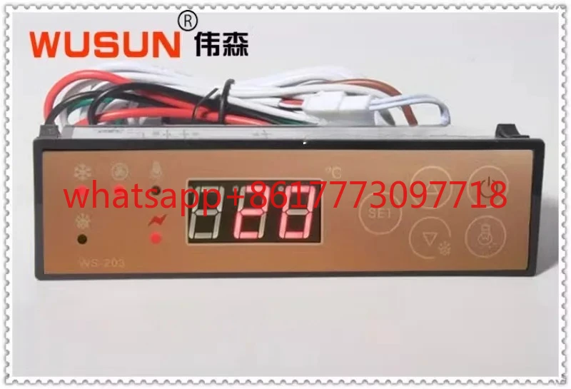 WS-203C Display Cabinet Temperature Controller Ice Cream Refrigerator Refrigeration Air Curtain Cabinet Temperature Control