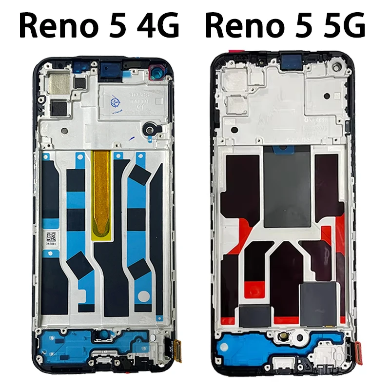 Super AMOLED for Oppo Reno 5 4G CPH2159 Lcd Display Touch Screen Digitizer for Oppo Reno5 5G PEGM00 LCD With Fingerprint