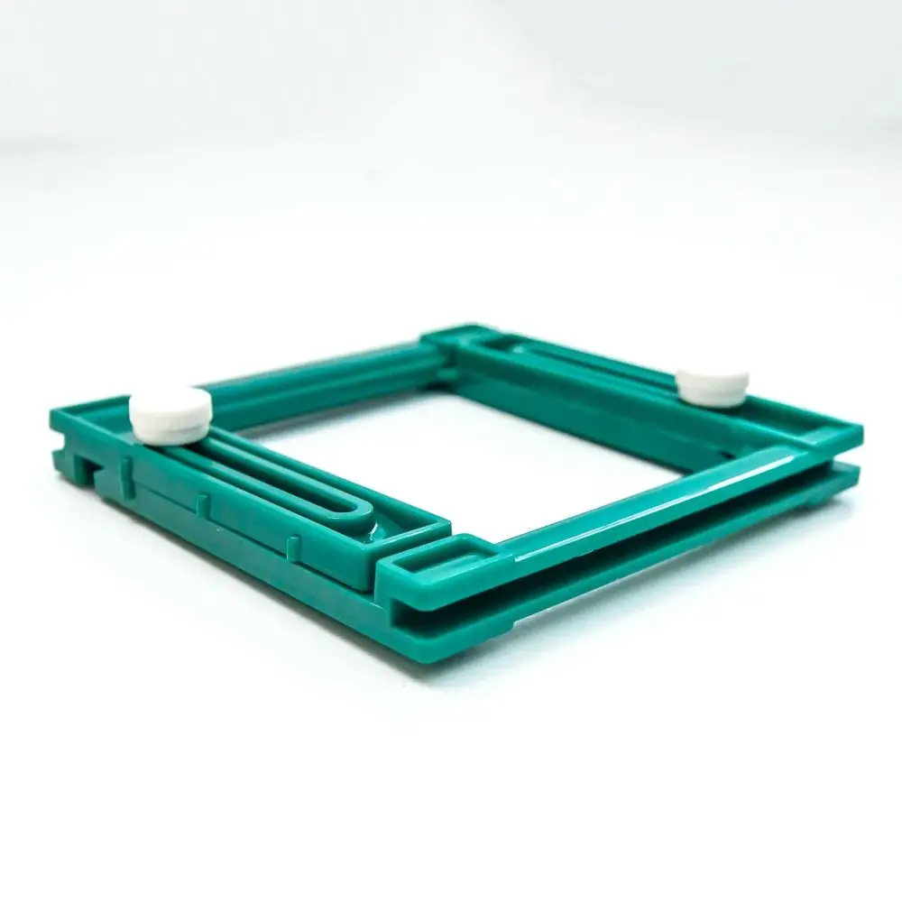 เครื่องมือถักพู่ด้วยมืองานประดิษฐ์ทำมือเครื่องมือทอผ้าพู่แบบปรับได้ทำจากพลาสติกสี่เหลี่ยม