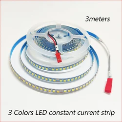 3 meters 2835 200D dual colors LED strip for repairing chandeliers, 3000K+6500K LED ribbon (51-60W)X2colors For indoor.