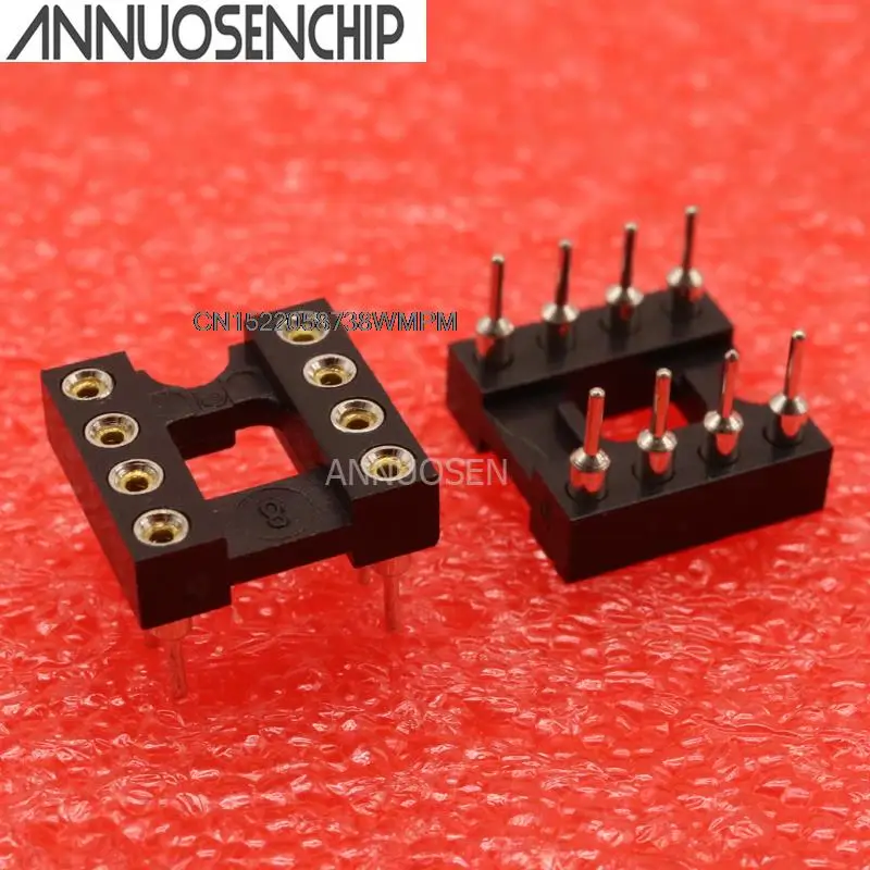 20PCS New and Original DIP-8 DIP SIP Round IC Sockets 8Pin