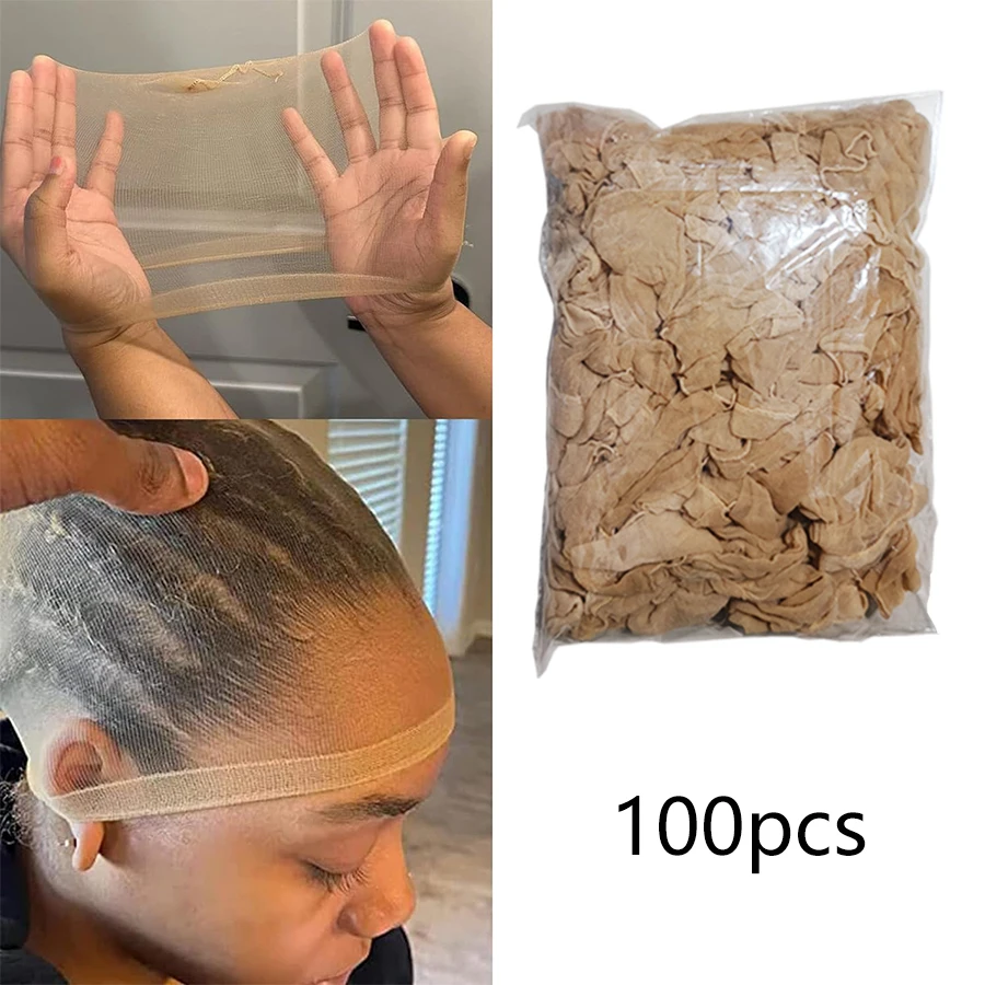 

Оптовая продажа HD Wig Caps Высокое качество Прозрачные HD сетки для волос Плетение нейлона Эластичный кружевной передний парик Кепка для женщин Мужчины Светло-коричневый