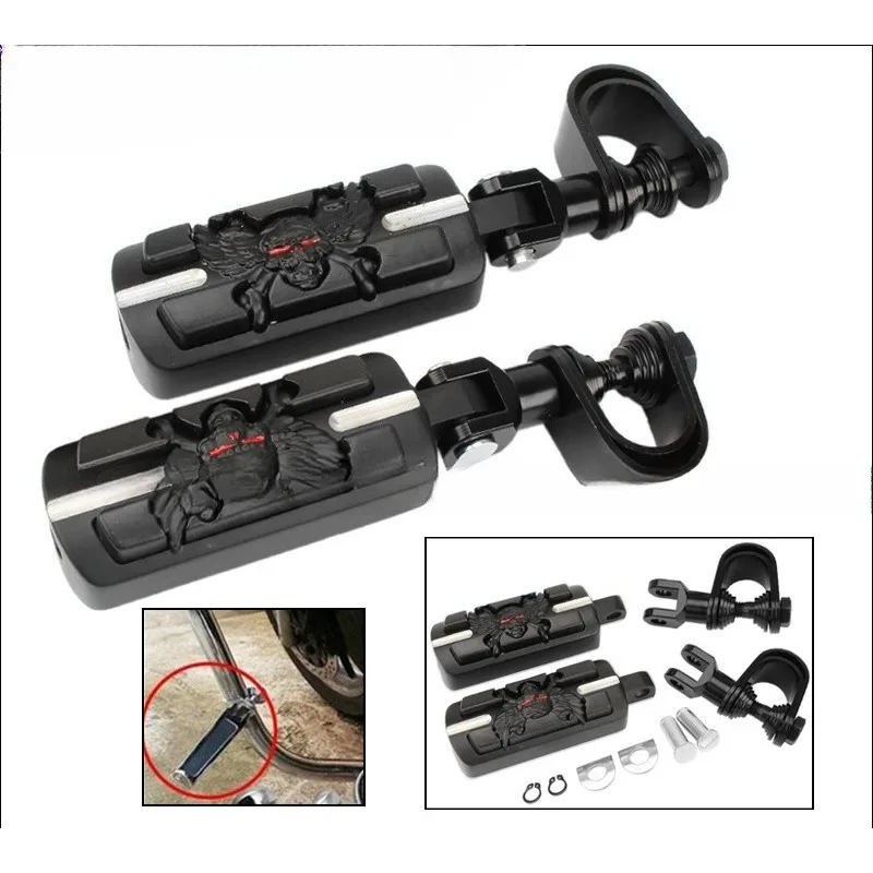 

A 25-32mm bumper foot pedal folding bracket suitable for Harley-Davidson Dana soft-tail motorcycle modification accessories