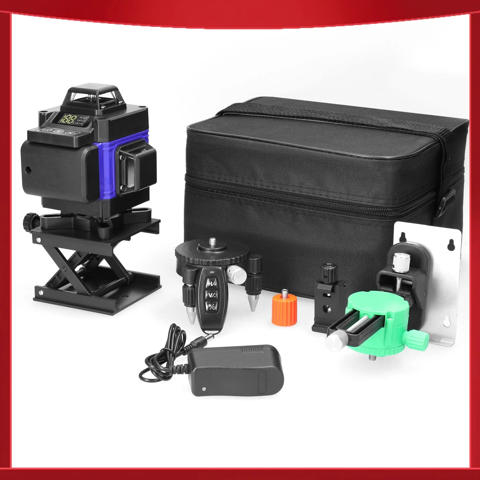 

Многофункциональный 4D-уровнемер на 16 линий, уровень 3 ° Самовыравнивающаяся машина для выравнивания с USB-зарядкой от аккумулятора