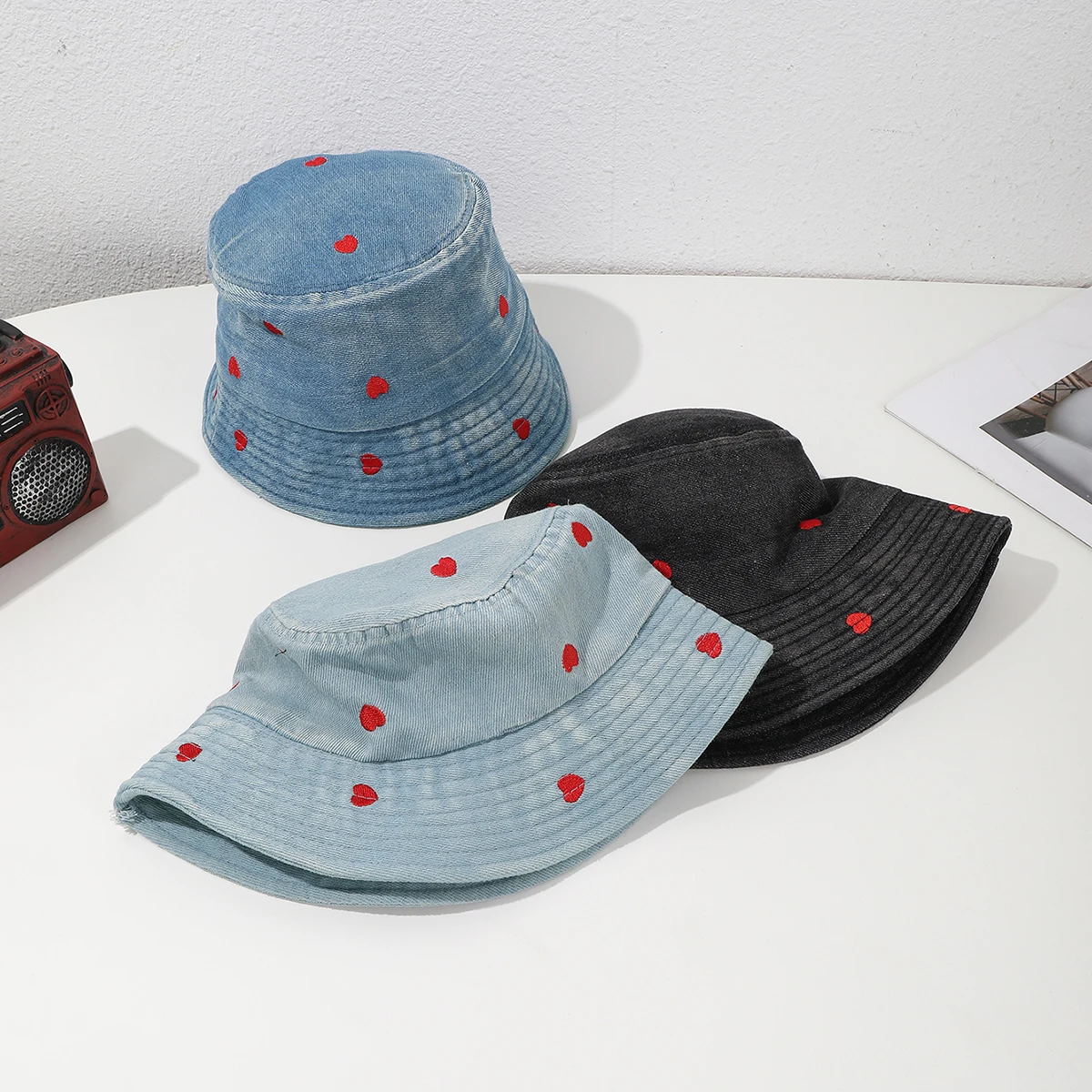 Japanse stijl gewassen en vero - Bucket Hat Embroidered recensie en prijs