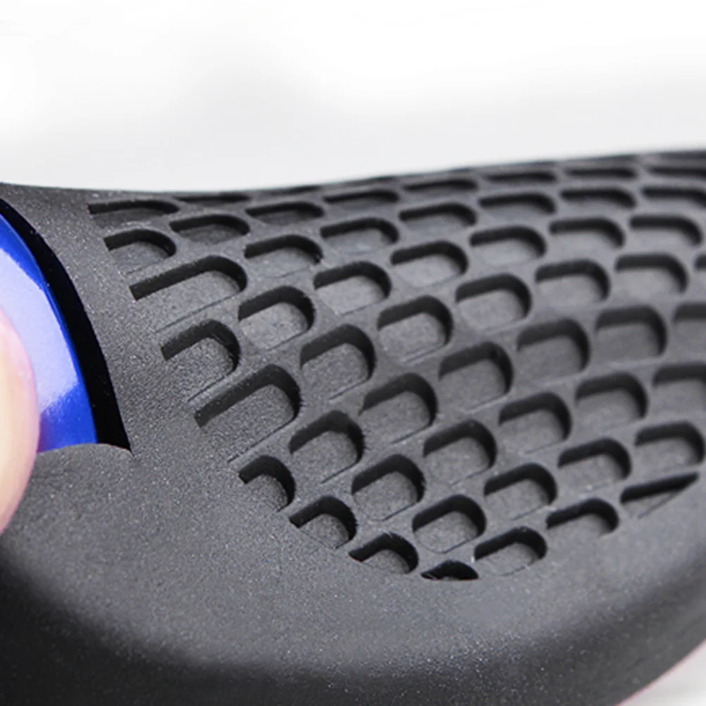 

1 Pair Bicycle Handle Grips Blue Tpr Silicone Ergonomic Non-Slip Wear Resistant Lightweight Aluminum Alloy Anti-Vibration For