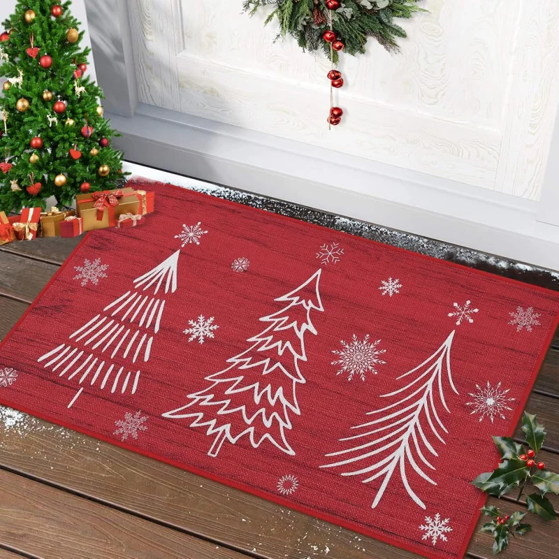 

Christmas front door mat anti slip entrance mat indoor and outdoor decorative floor mat 40X60cm