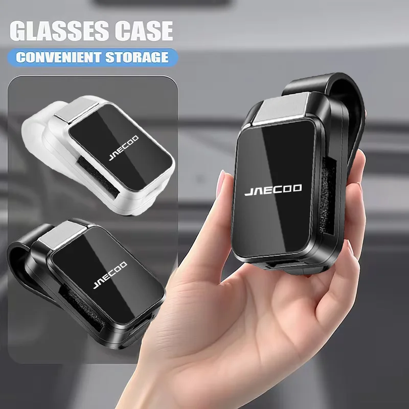 Car Sun Visor Glasses Clip One-hand Pressing Eyeglasses Holder For chery jaecoo J7/chery jaecoo 7 2023 2024 Interior Accessories