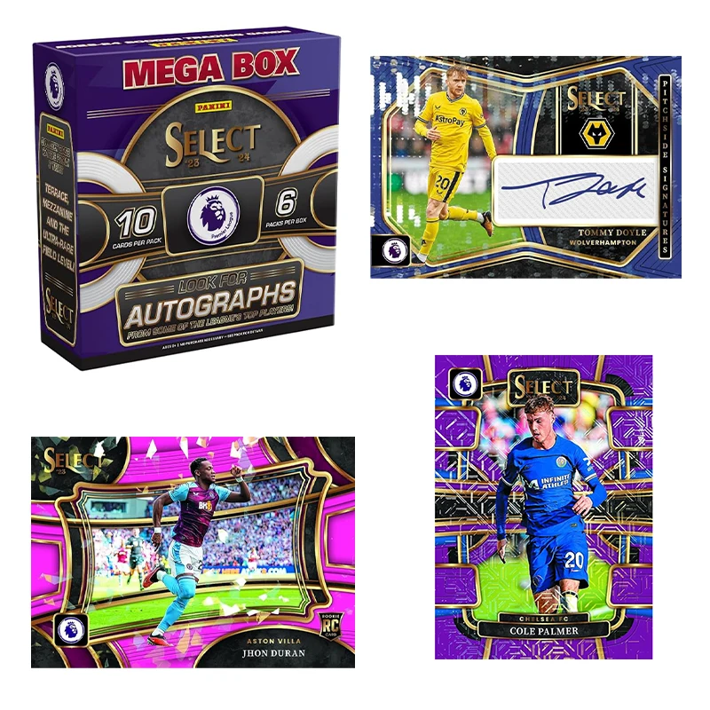 PANINI 23-24 حدد Premier League MegaBox Top Stars وبطاقة مجموعة Rookies الأكثر سخونة