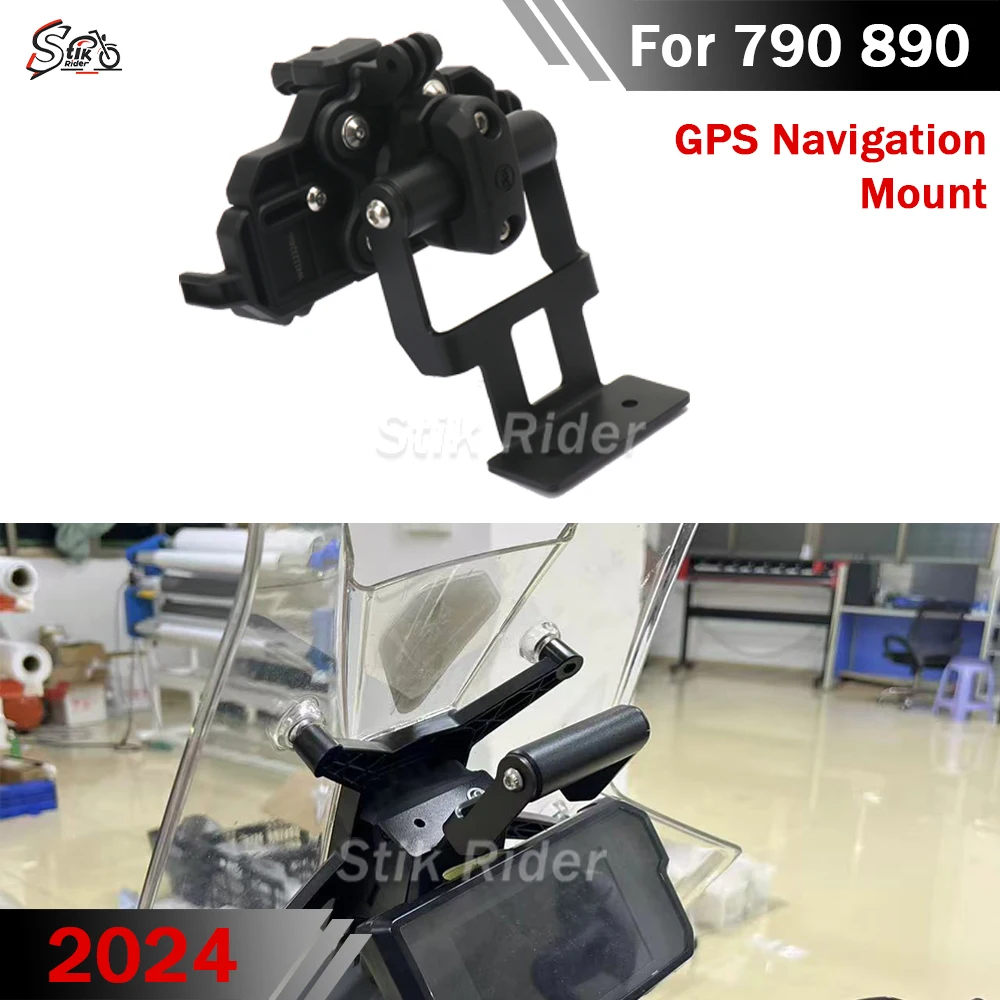 

For 790 890 Adventure ADV R 2024 Motorcycle Handlebar Bar Extension Stand Holder GPS Navigation Mount Cellphone Phone Bracket
