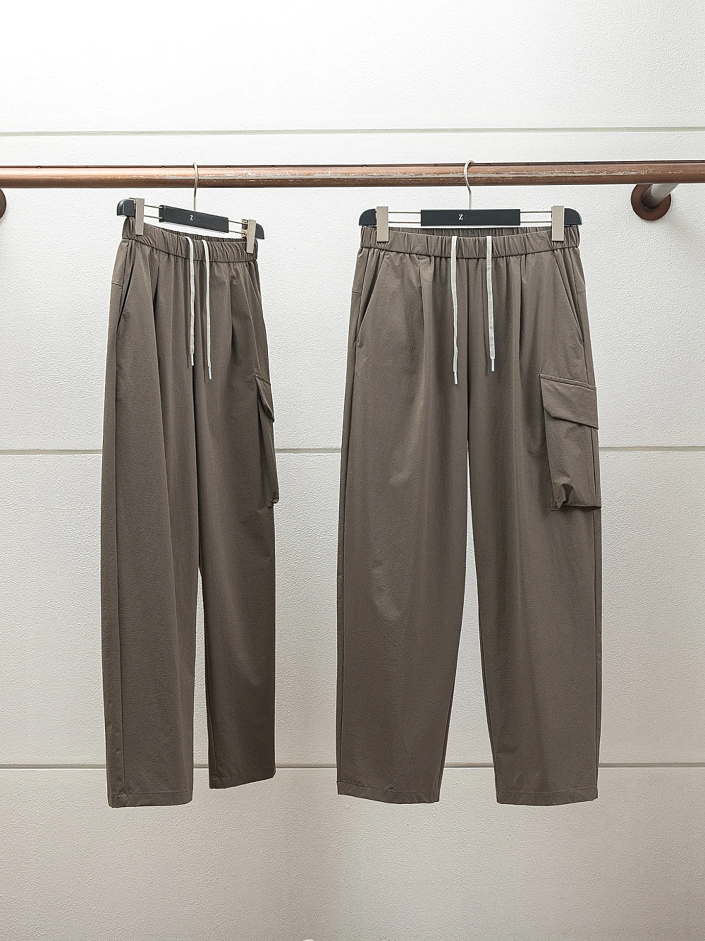 

ActiveSkin Summer Men's Outdoor Casual Pants Loose Fit Workwear Trousers Faionable Urban Sle Long Straight Leg Pants