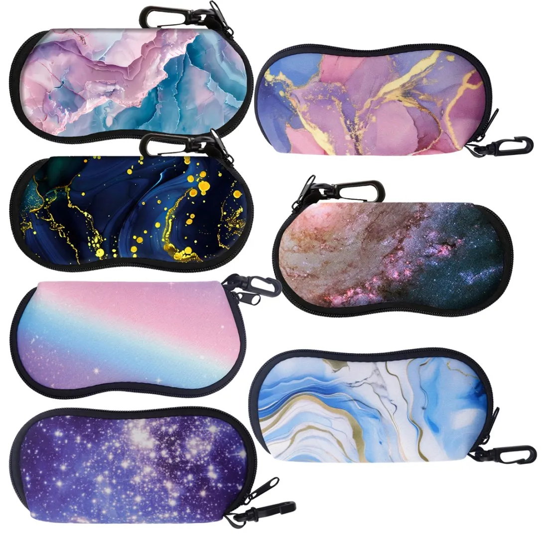 

Simple Marble Pattern Glasses Case Glasses Protective Shell Clothing Accessories Men Women Fashion Glasses Bag Gifts for Friends