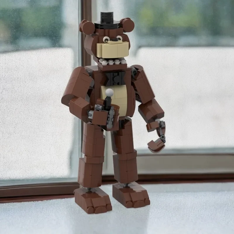 

490-Piece Freddy Fazbear Building Blocks Set – Detailed Animatronic Model From Five Nights At Freddy’s