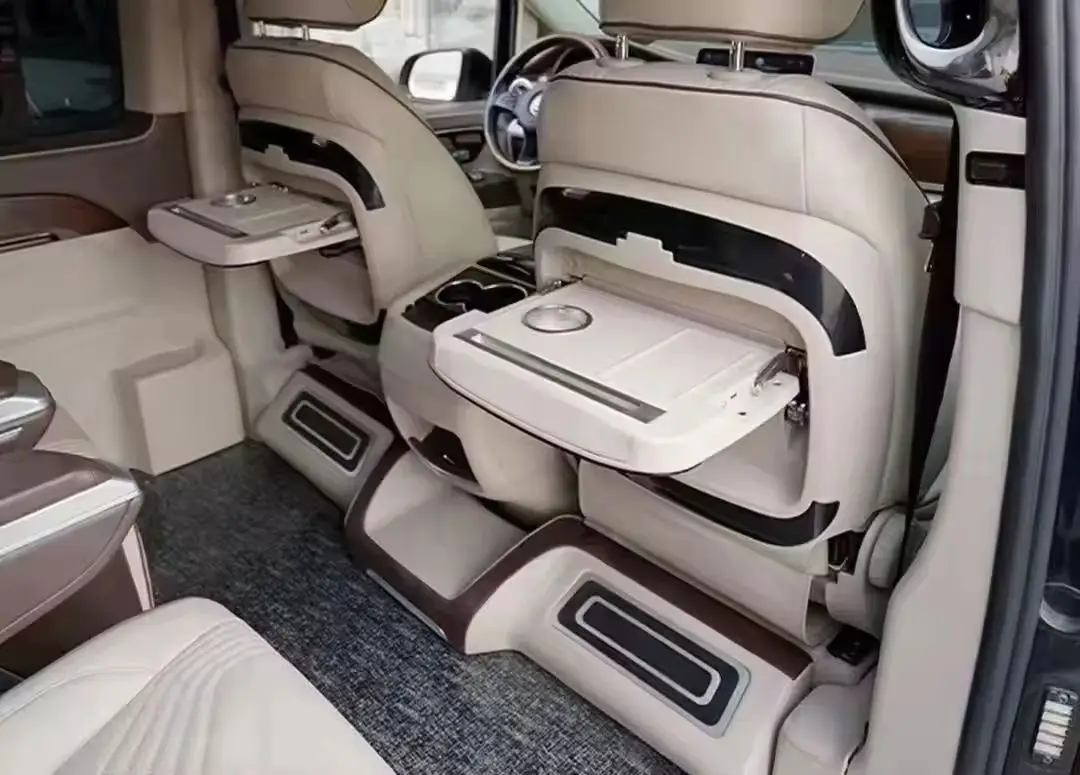 Brand New Car Interior Kit Luxury Interior Kit for Vito V-class Metris Business/luxury Folding Rear Table Car Seat Back Table