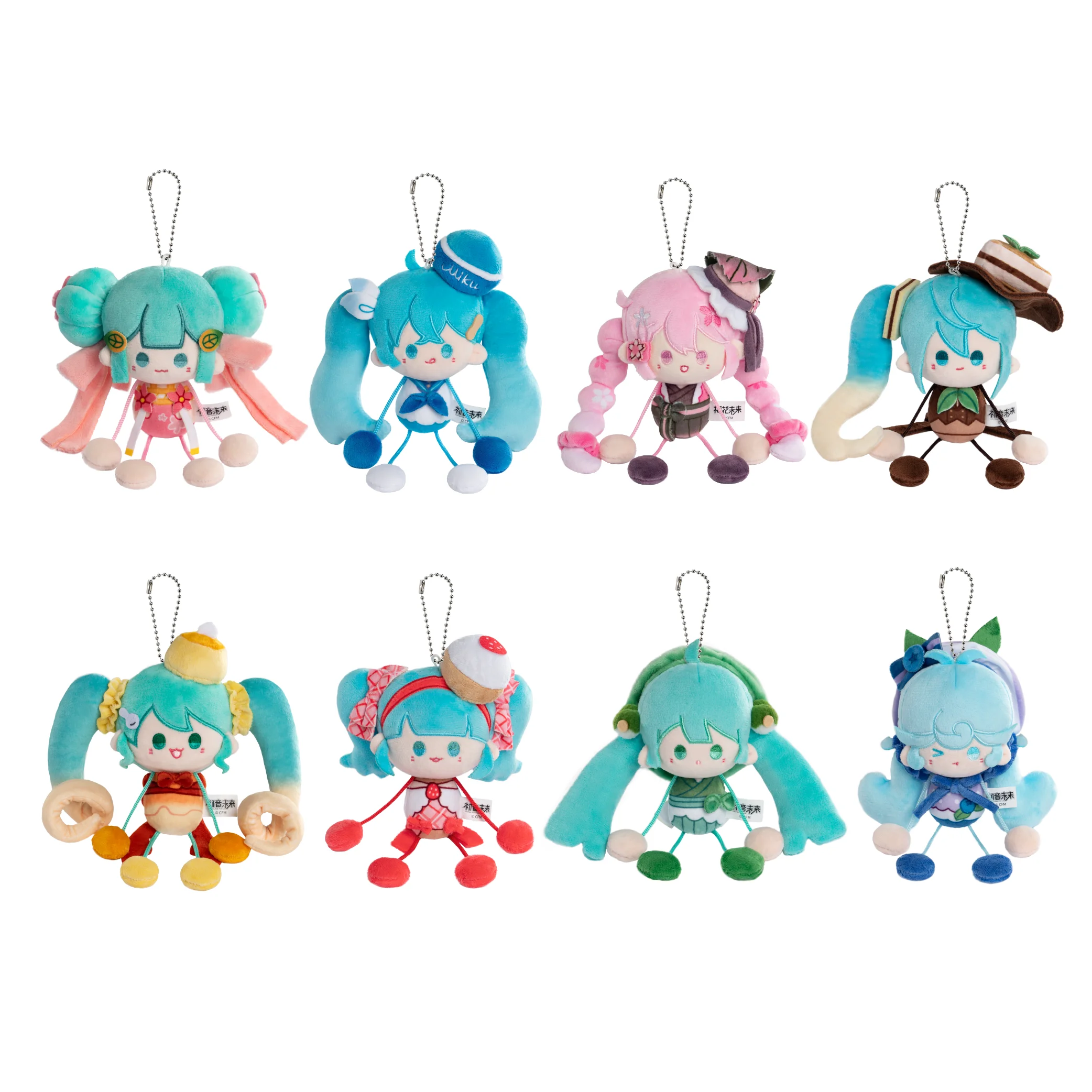 Kawaii Hatsune Miku Dessert Girls Series Hand-in-Hand magnetischer Plüsch-Schlüsselanhänger, Puppentasche zum Aufhängen, perfekte Geschenke