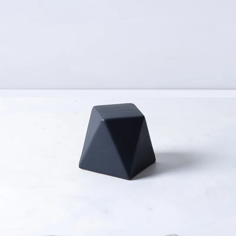 حرف خزفية هندسية متعددة السطوح متعددة الألوان، زخارف فاخرة خفيفة نورديك، المنزل، غرفة النوم، الدراسة، الديكور الجمالي