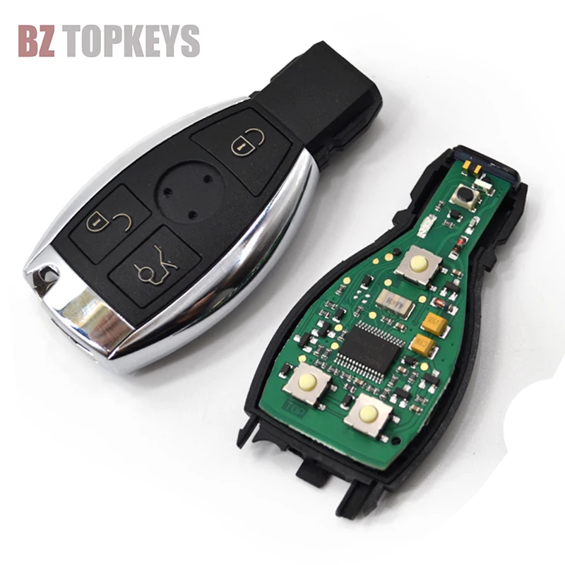 BZTOPKEYS Smart car key 3/4button 315/434Mhz for Mercedes Benz A C E S Class W203 W204 W205 W210 W212 NEC BGA remote fob control