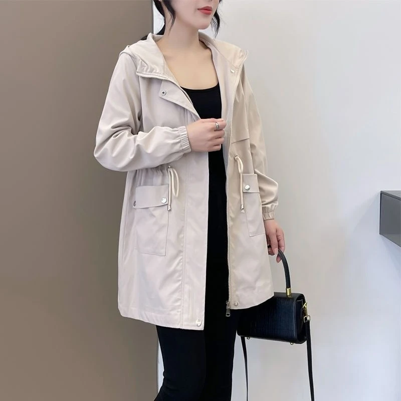 

Fleece Lined Thickened Windbreaker Coat for Women 2025 Winter Korean Style Loose Mid Length Cotton Padded Coat