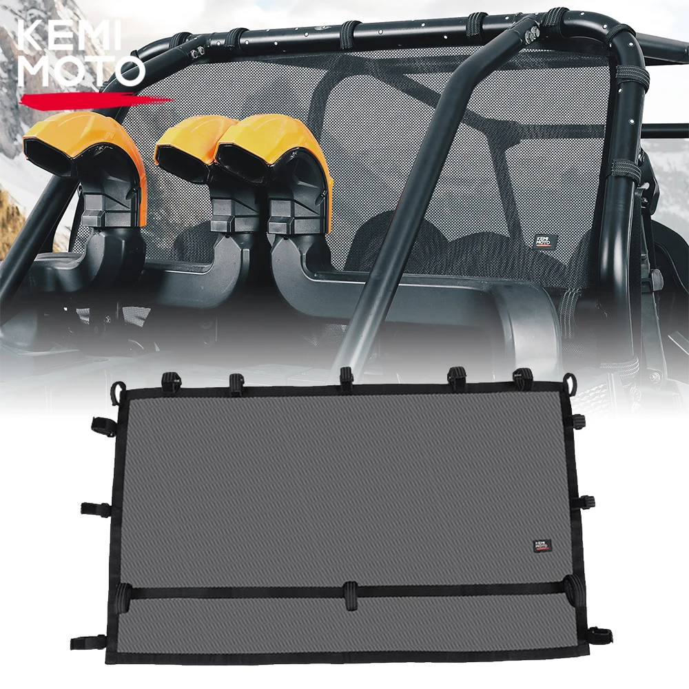 KEMIMOTO UTV Rear Window Net Mesh Compatible with Polaris RZR XP 1000, RZR XP 4 1000, RZR XP Turbo, RZR XP4 Turbo 2014-2023