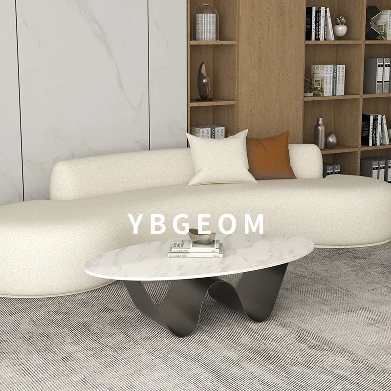 

White Premium Luxury Coffee Table Bedroom Modern Metal Dinning Living Room Coffee Tables Unique Round Couchtisch Decorative