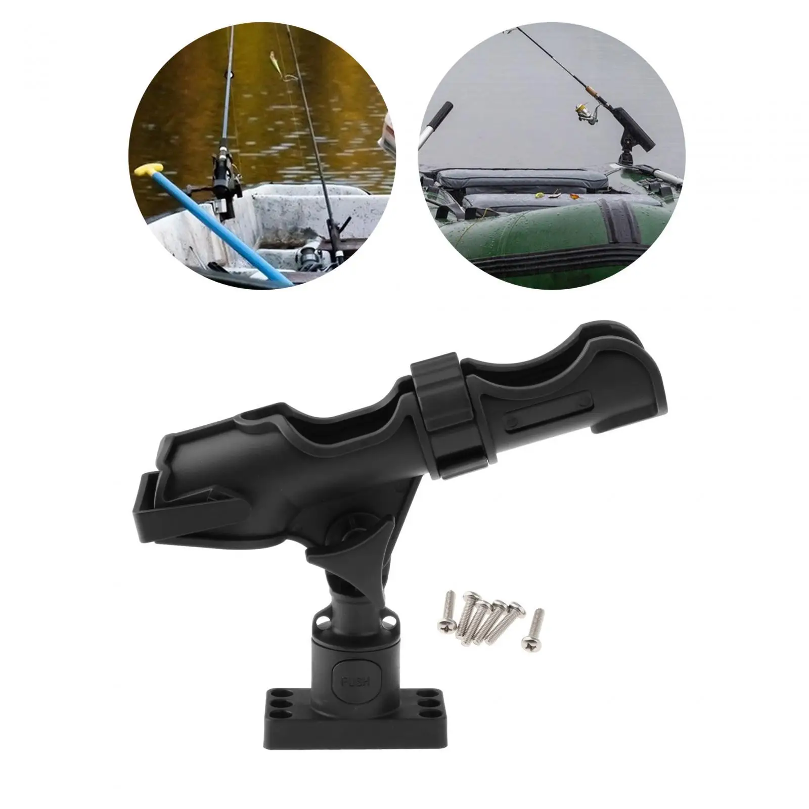 Kayak Fishing Rod Holder,Fishing Pole Rack,Professional Easy to Install Fishing Rod Mount,for Raft Marine Fishing Accessories