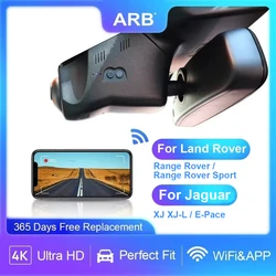 4K Dash Camera for Land Rover Range Rover and Sport 2010-2026, for Jaguar XJ XJ-L 2011-2019 / E-Pace 2018-2025, ARB OEM Car DVR