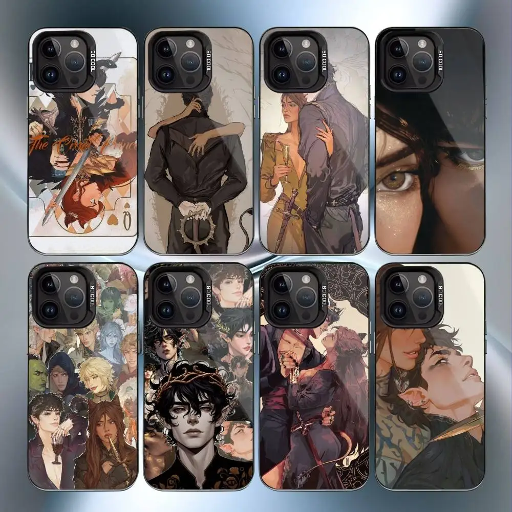 

The Cruel Prince Jude And Cardan Phone Case For iPhone17,16,15,14,13,12,11 Plus,Pro Max Black Candy Matte Shockproof Cover
