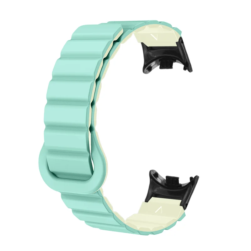 

Strong Magnetic Watch Strap For XIaomi MI Smart Watch Band 8 Quick Release Fashion Waterproof Durable Silicone For Man Woman
