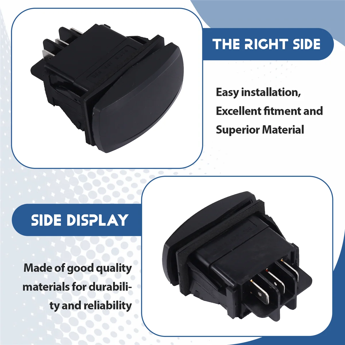 SMIEA 2 قطعة مفتاح أمامي/عكسي لسيارة النادي DS وملحقات عربة جولف كهربائية سابقة 48 فولت، 101856001 101856002