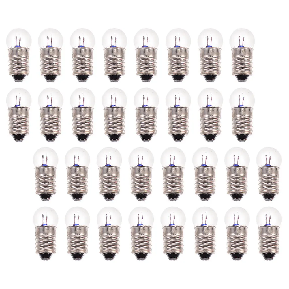 

50Pcs Electric Experiment Bulbs Small Screw Light Bulbs Physics Experiment Lighting Accessories Replacement Tiny Light Beads