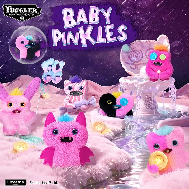 Original Fuggler Funny Ugly Teeth Monster Plush Toys Keychain Fugglers Baby Pinkles Peluche Dolls Pendant Bagged Gifts No Box