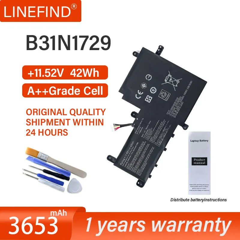 New B31N1729 Laptop Battery For ASUS VivoBook S15 S530 S530F S530FA S530FN S530UA S530UF S530UN X530FN X530FN-1A