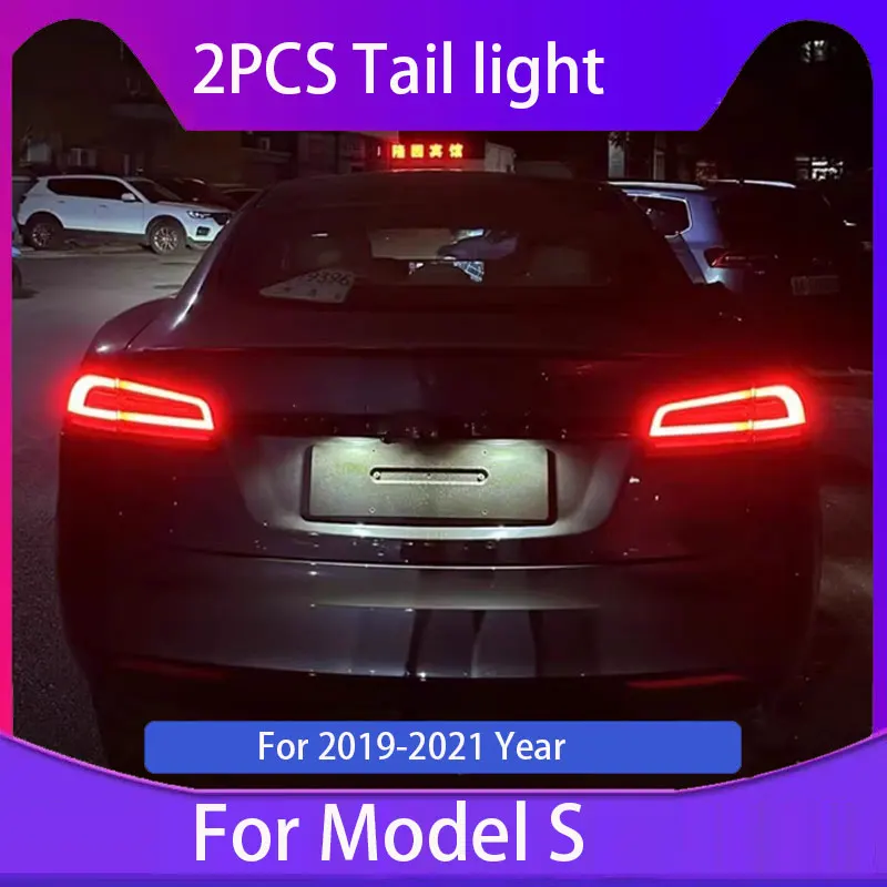 Body Kit New Style Taillight Assembly for Tesla Model S 2019-2021 Convert 22 Style Turn Signal Brake Light Car Accessories