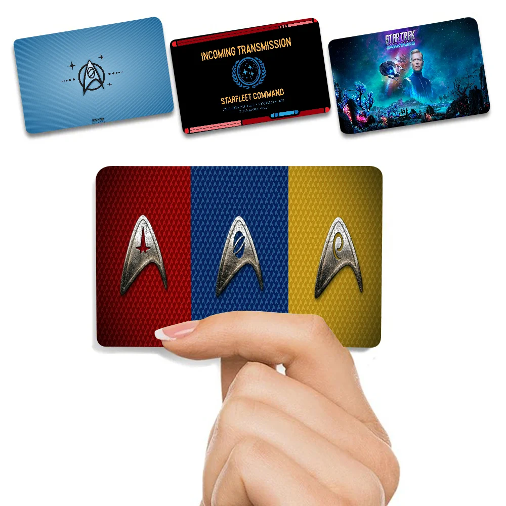 TV S-Star T-Trek Spiel Film Abdeckung Aufkleber Fall für kleine Chip Kredit Debit Karte Vorderseite