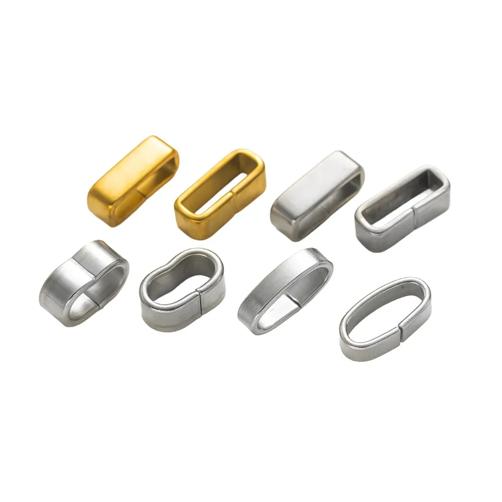 

20Pcs Stainless Steel Oval Connectors Clasp Pendant Clips Hook Buckle For DIY Necklace Bracelet Clasps Jewelry Making Accessorie