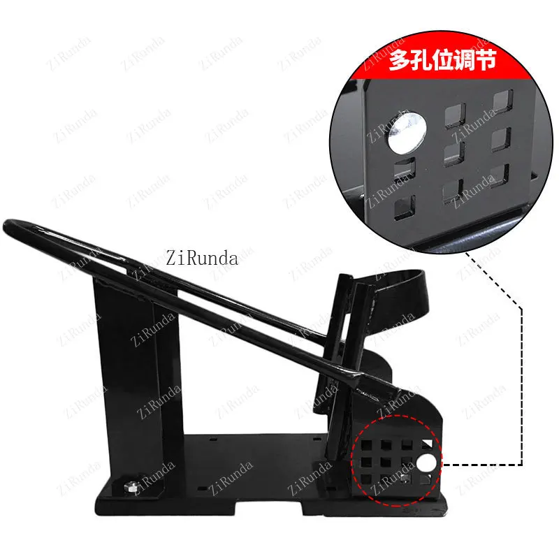 1Motorcycle trailer frame Front wheel fixed support frame Limit tire clamp Fixed display stand