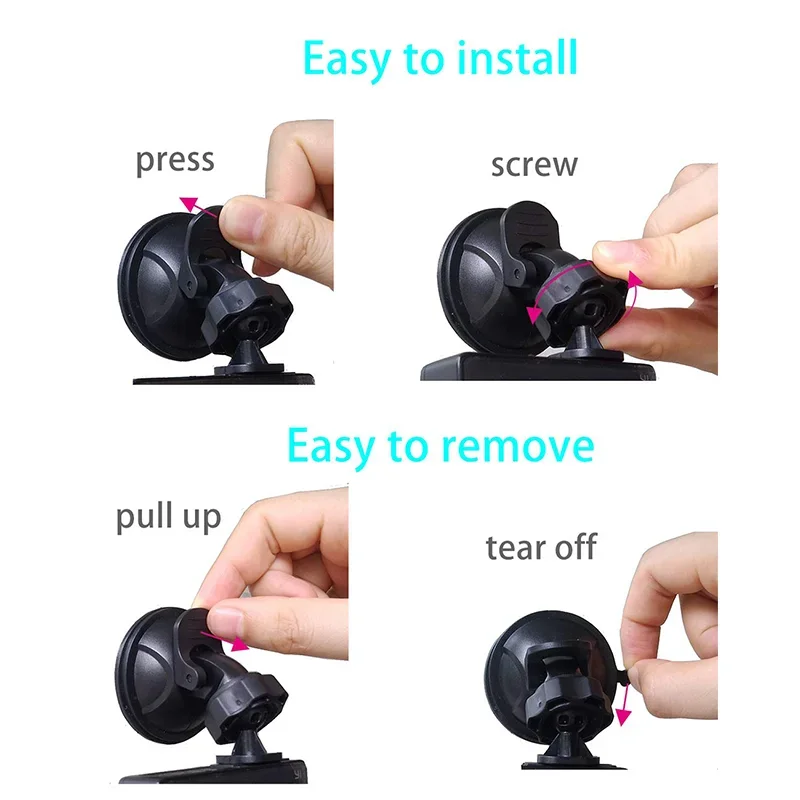 Car DVR Holder Suction Cup Mount DV GPS Navigation Camera Phone Bracket Base 360 Degree Rotatable Auto Accessories Universal