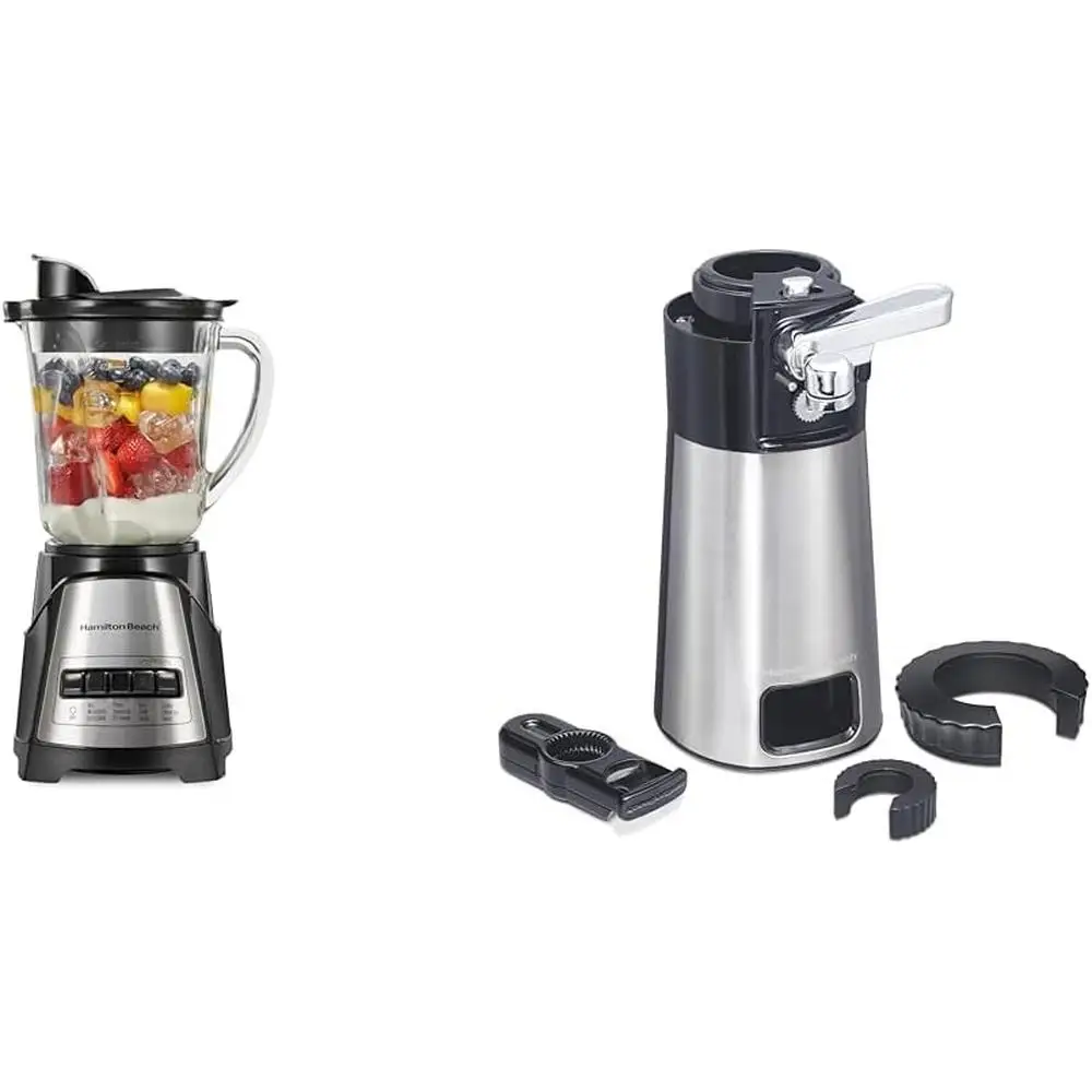 خلاط عصير قوي مع نظام عمل موجة وفتاحة علب أوتوماتيكية سهلة الخلط وسحق وتنقية وتقديم سلس