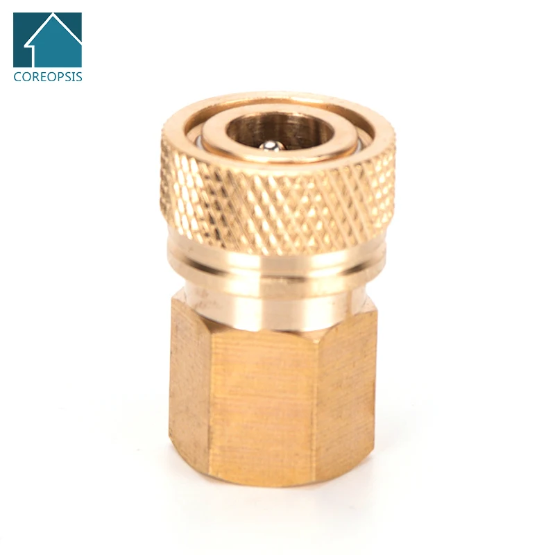 1pc M10 Thread Quick Disconnect 8mm Release Couplings Air Refilling Coupler Sockets Copper Quick Connectors Releasing Fittings